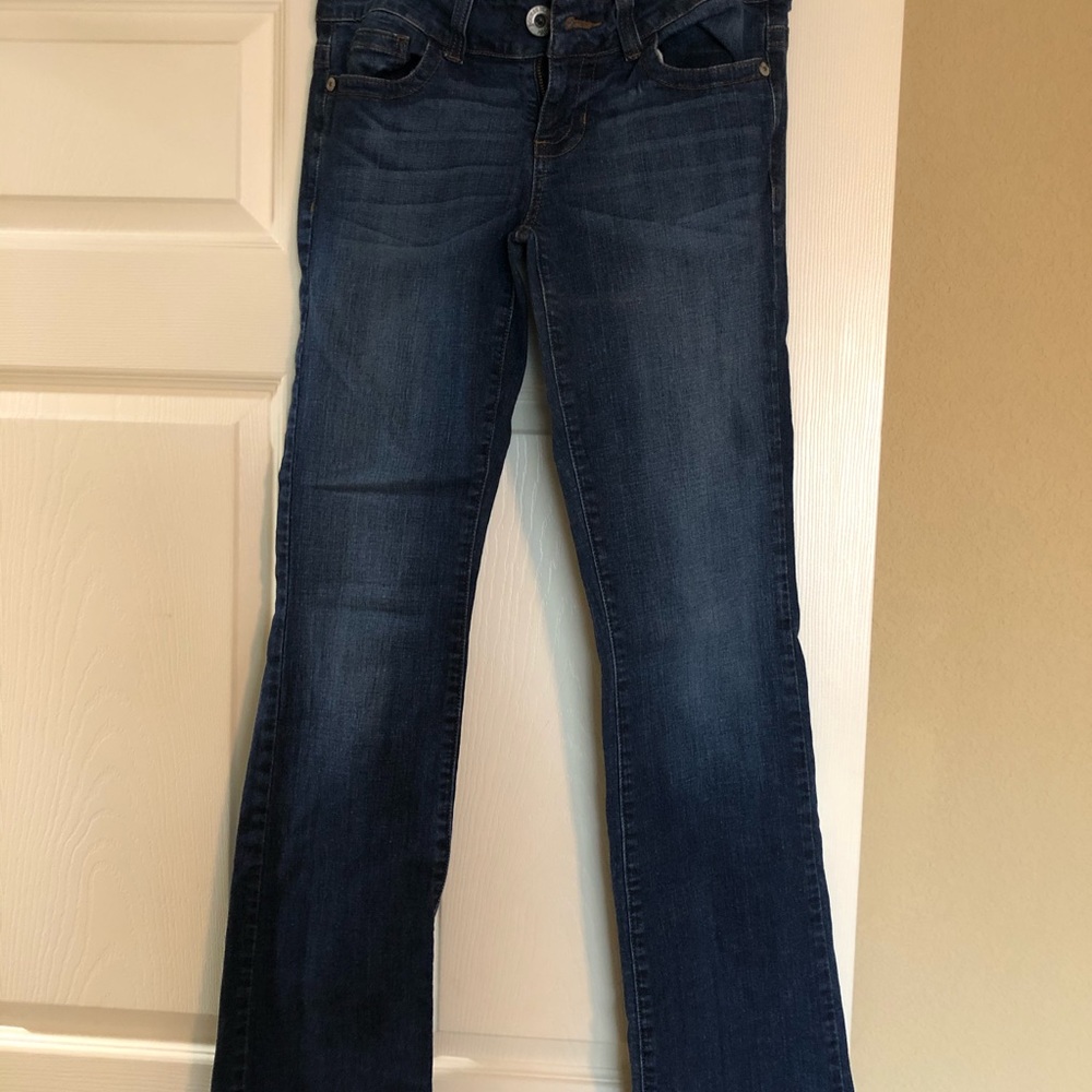 Guess Jeans, dark wash.  excellent condition!